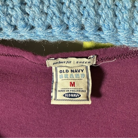 Set of 3 Old Navy Perfect Fit Sheer Long Sleeve Tees - Picture 3 of 9